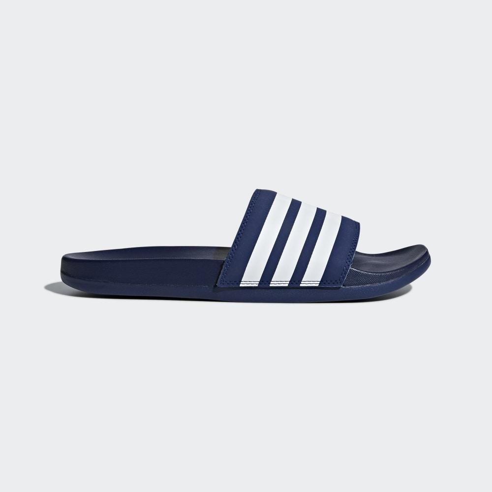 Adidas Men's Adilette Comfort Slides Dark Blue/White Ireland B42114